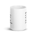 ADHD Actively Darting (in a) Hundred Directions | White Glossy Mug | The Neurospicy Store