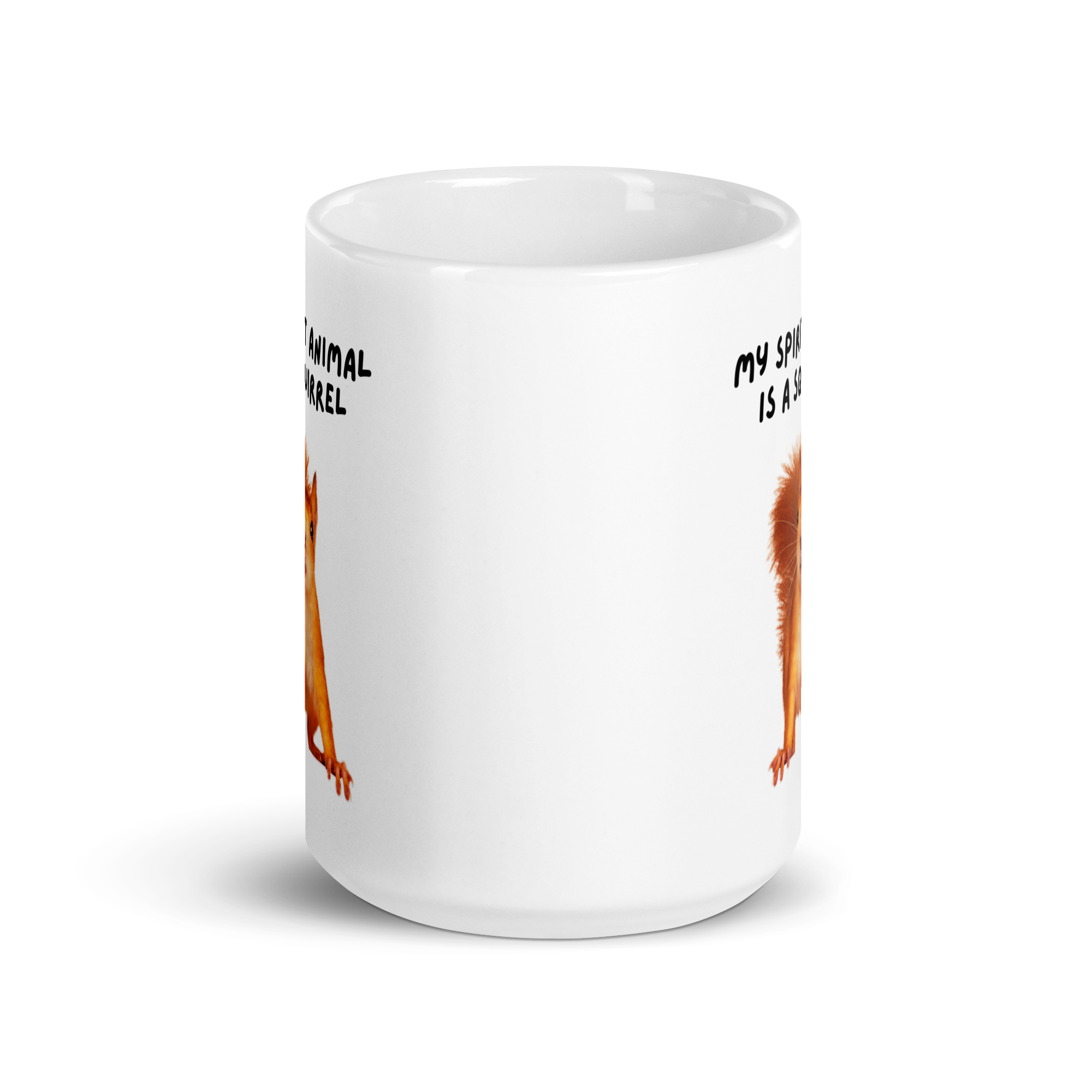 My Spirit Animal is A Squirrel | White Glossy Mug | The Neurospicy Store