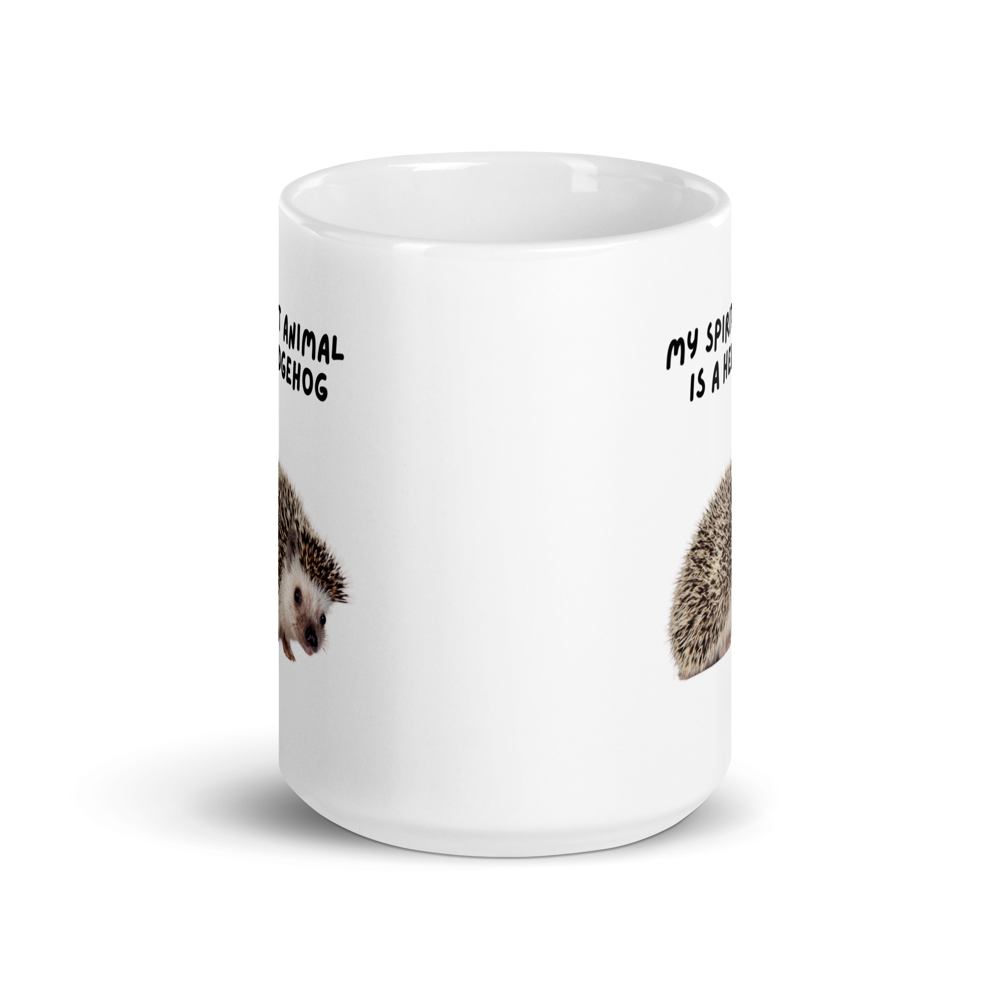 My Spirit Animal is A Hedgehog | White Glossy Mug | The Neurospicy Store