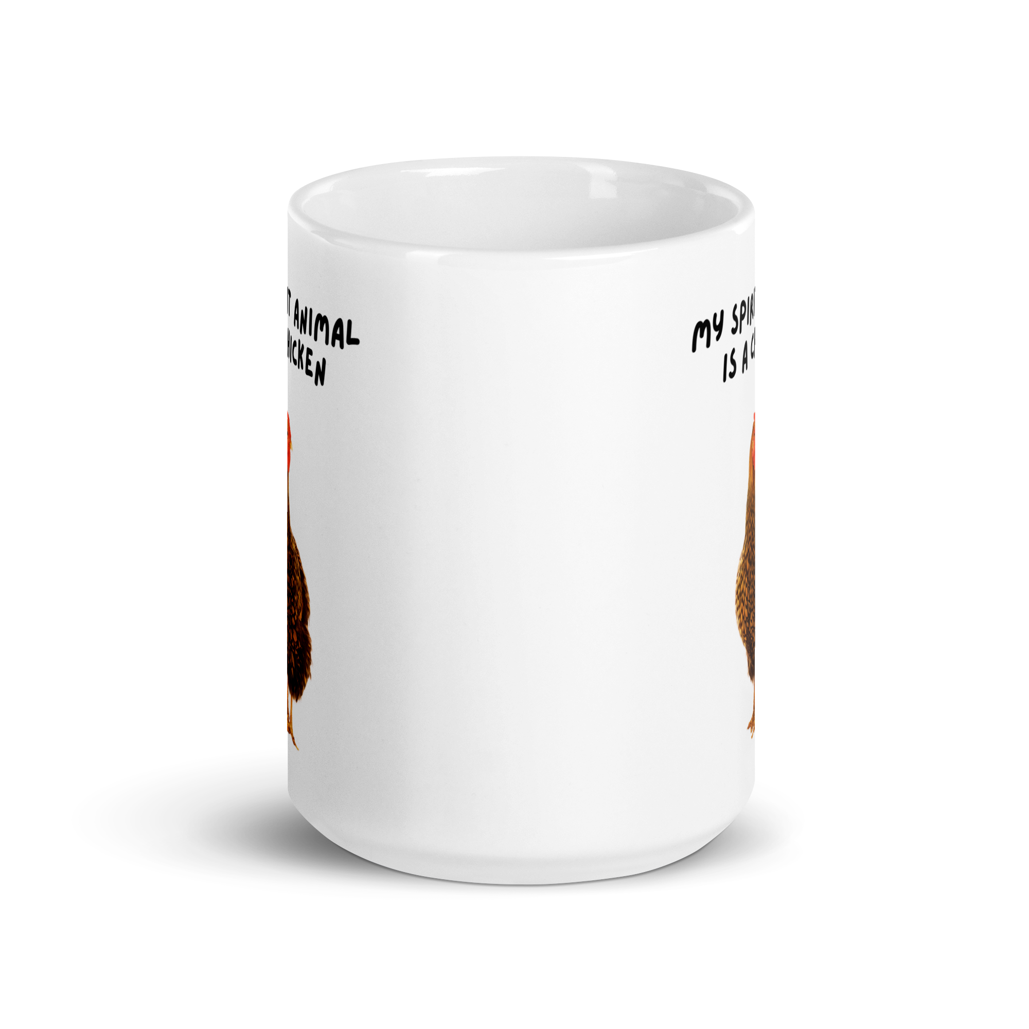 My Spirit Animal Is A Chicken | White Glossy Mug | The Neurospicy Store