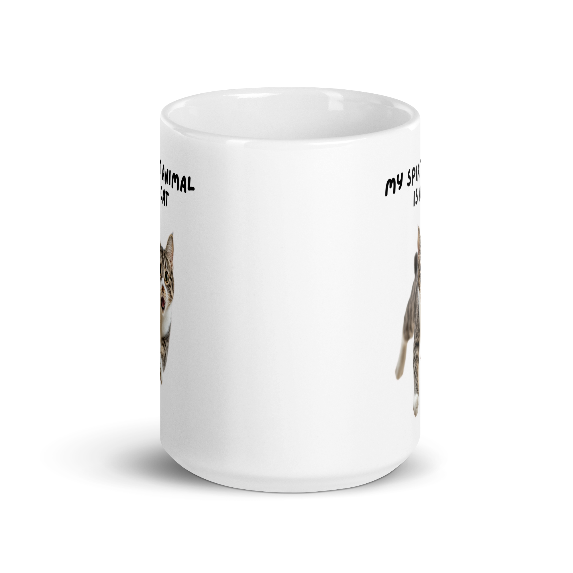 My Spirit Animal Is A Cat | White Glossy Mug | The Neurospicy Store