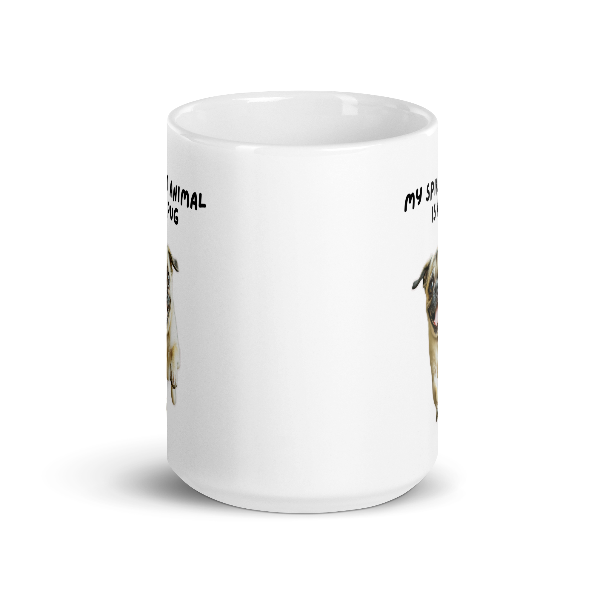 My Spirit Animal Is A Pug | White Glossy Mug | The Neurospicy Store