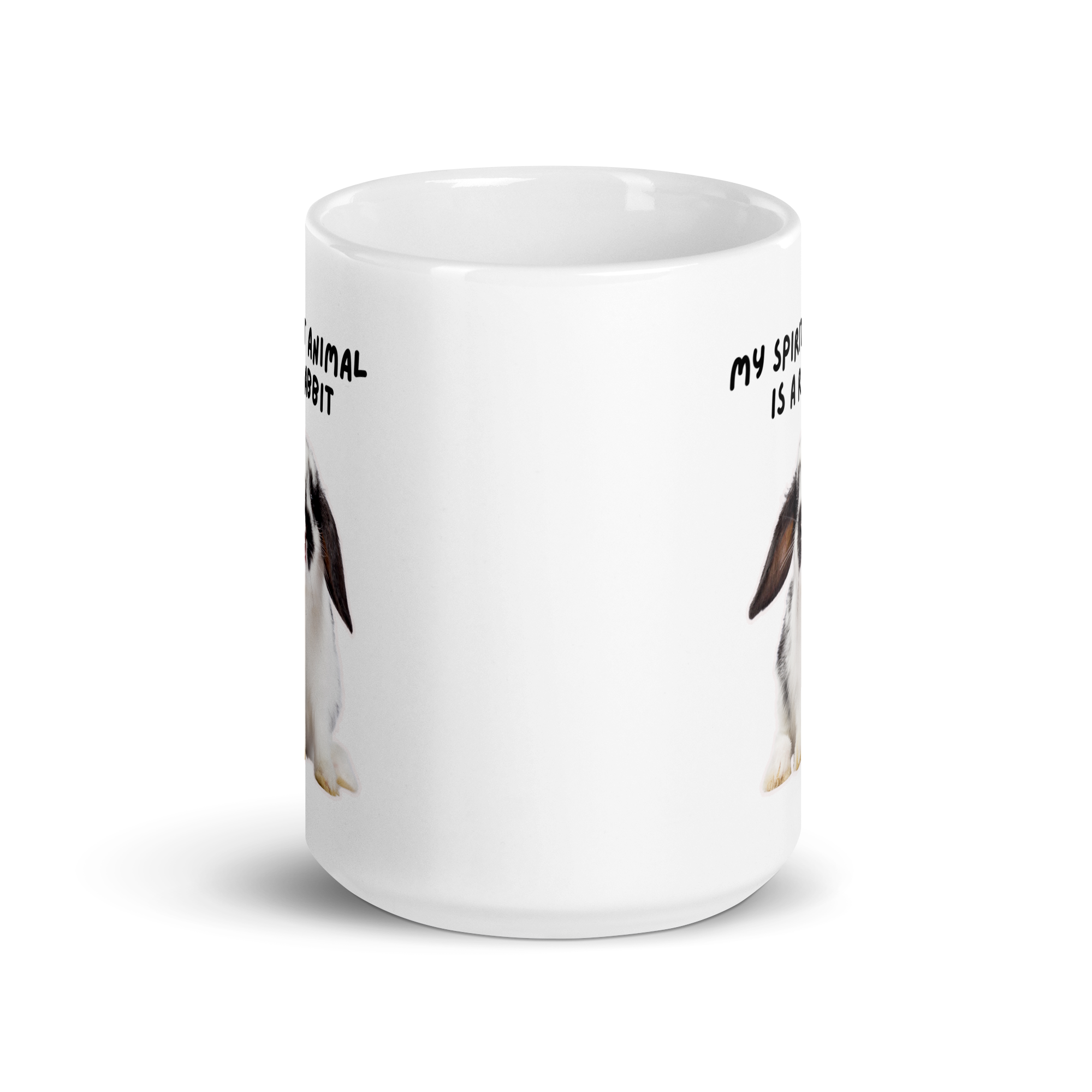 My Spirit Animal Is A Rabbit | White Glossy Mug | The Neurospicy Store
