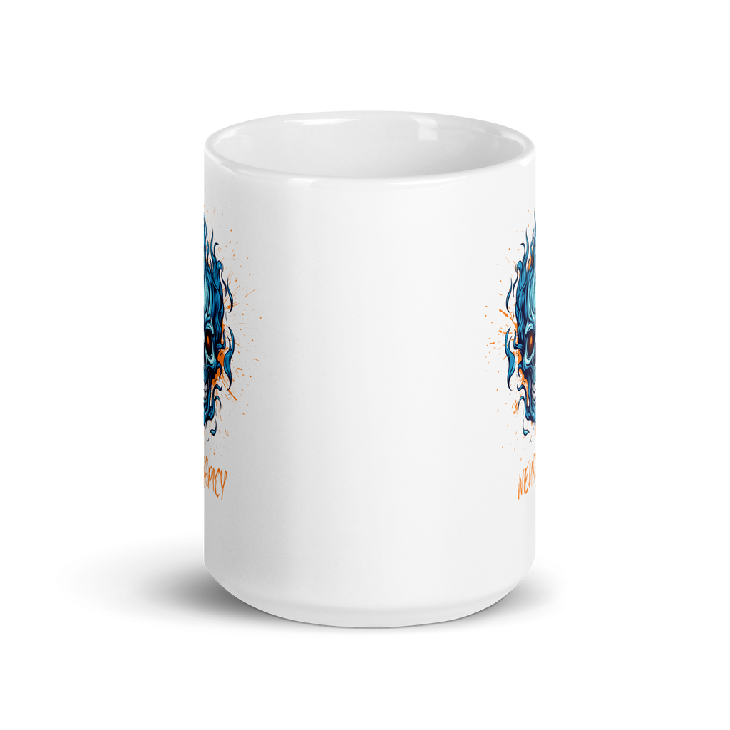 Neuro-Cool | Glossy White Mug | ND Designs with Attitude white-glossy-mug-white-15-oz-front-view-67dc65b0ecddb Kitchen & Dining > Drinkware > Mugs