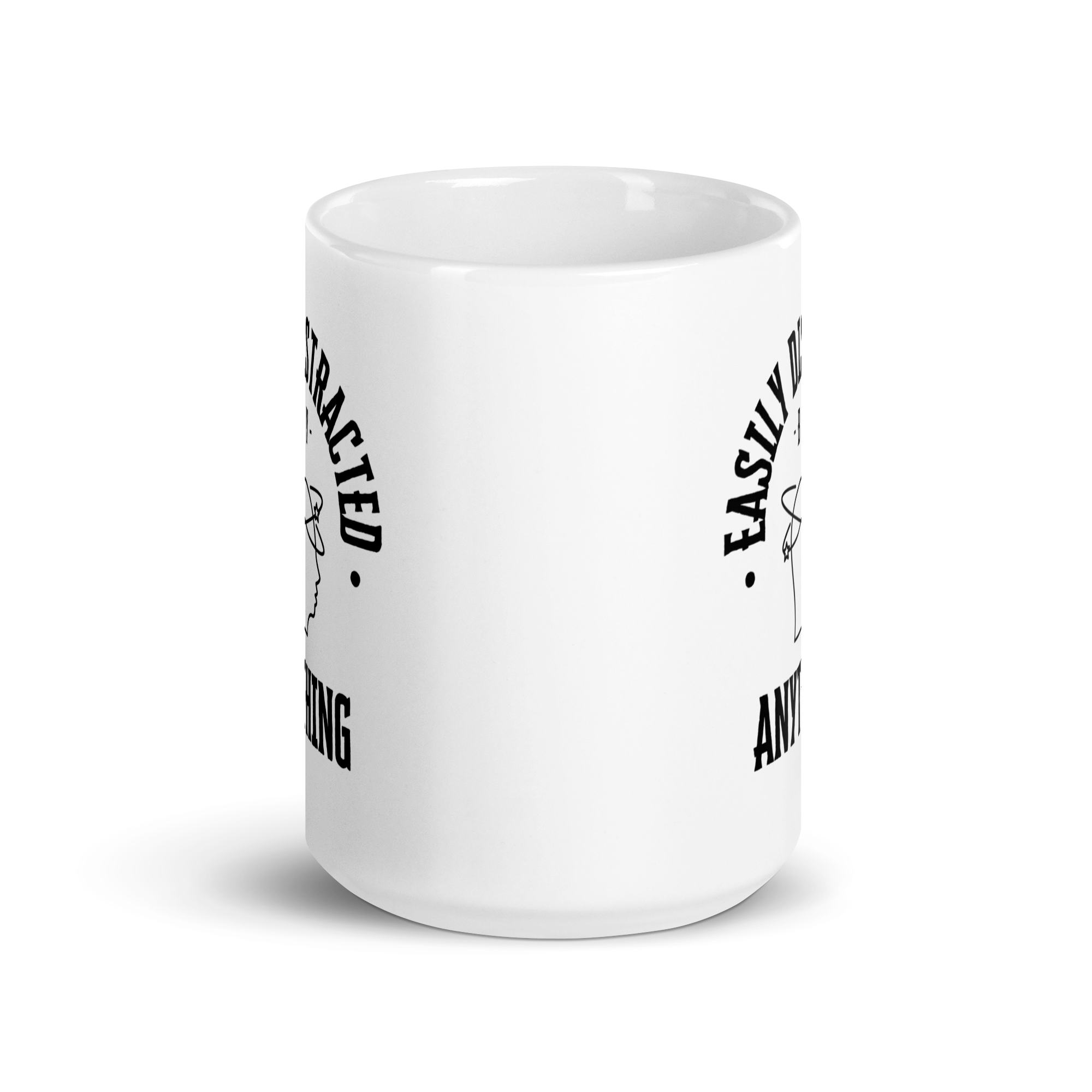 Easily Distracted By Anything | White Glossy Mug | The Neurospicy Store