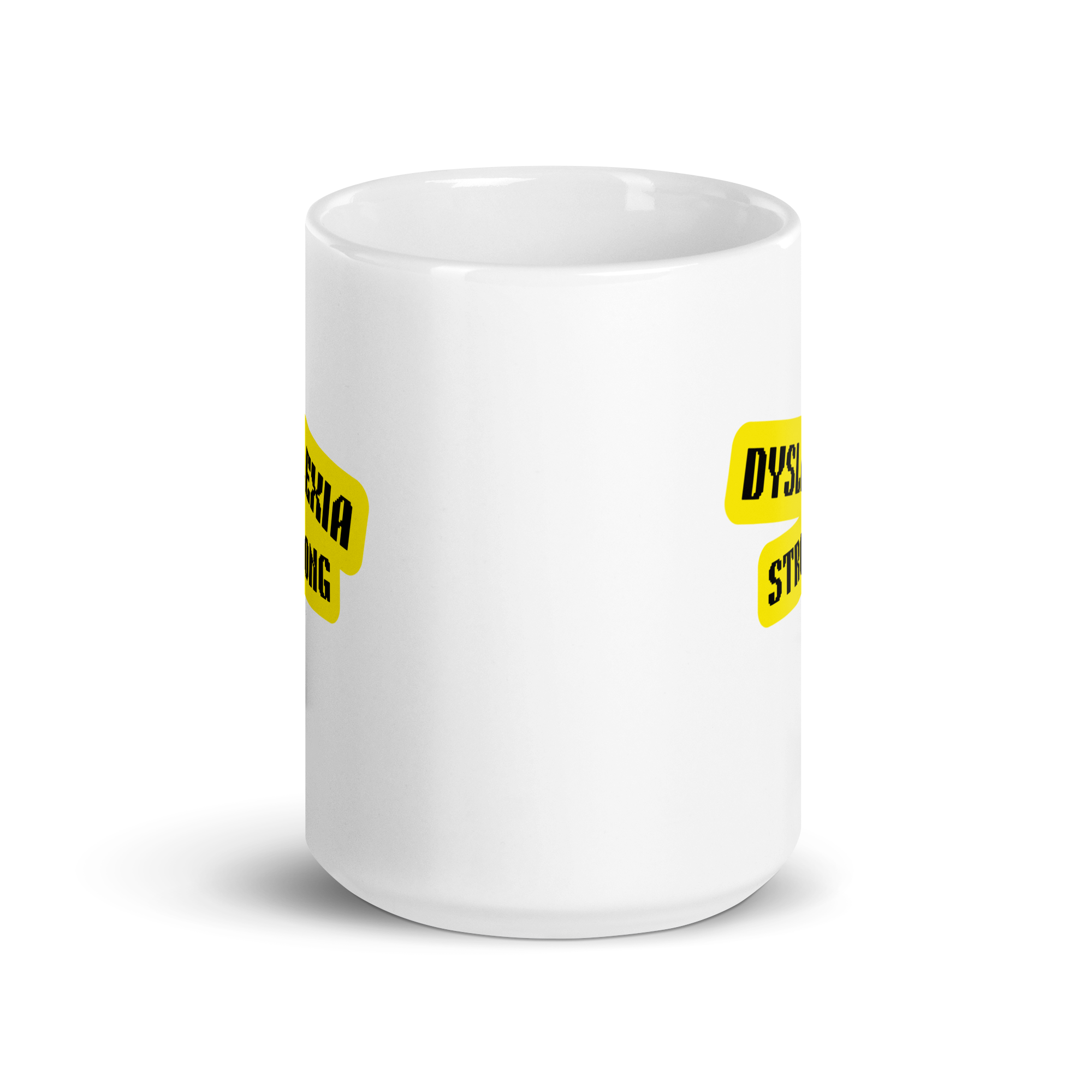 Dyslexia Strong | White Glossy Mug | The Neurospicy Store