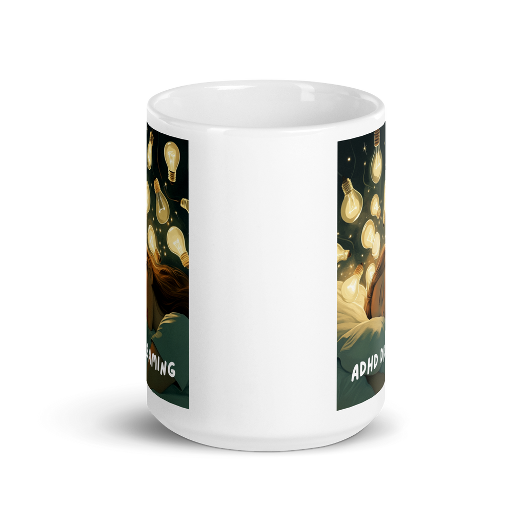 ADHD Dreaming | White Glossy Mug | The Neurospicy Store