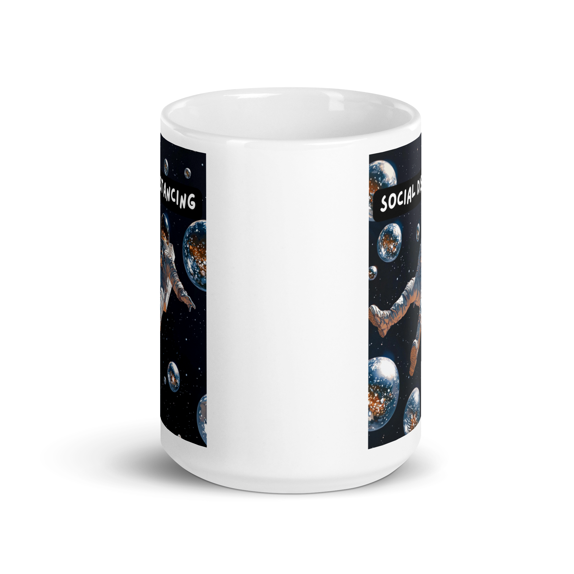 Social Distancing | White Glossy Mug | The Neurospicy Store