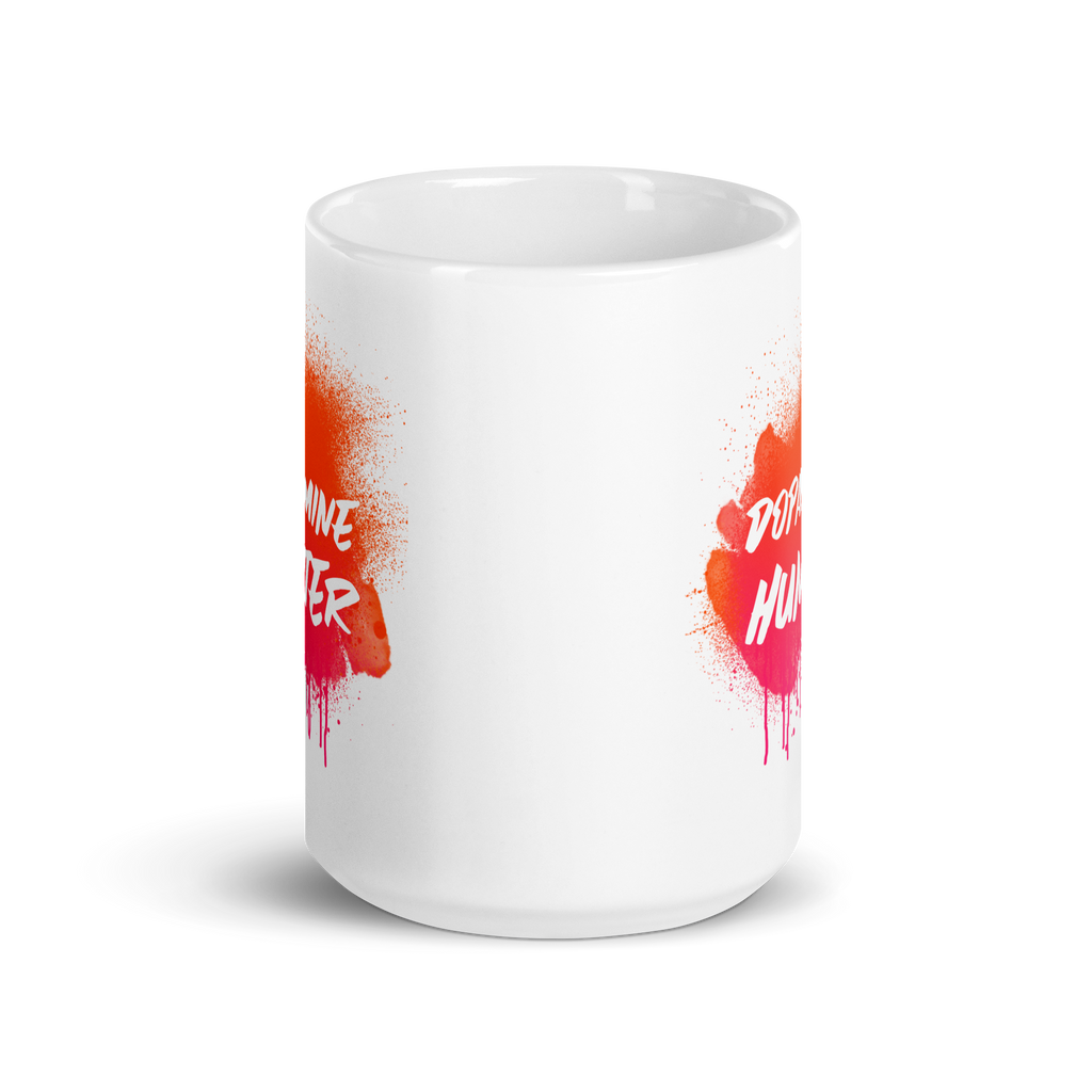 Dopamine Hunter | White Glossy Mug | The Neurospicy Store