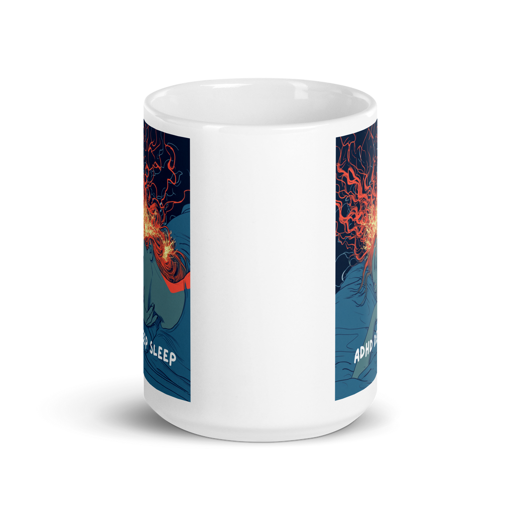 ADHD Deep Sleep | White Glossy Mug | The Neurospicy Store