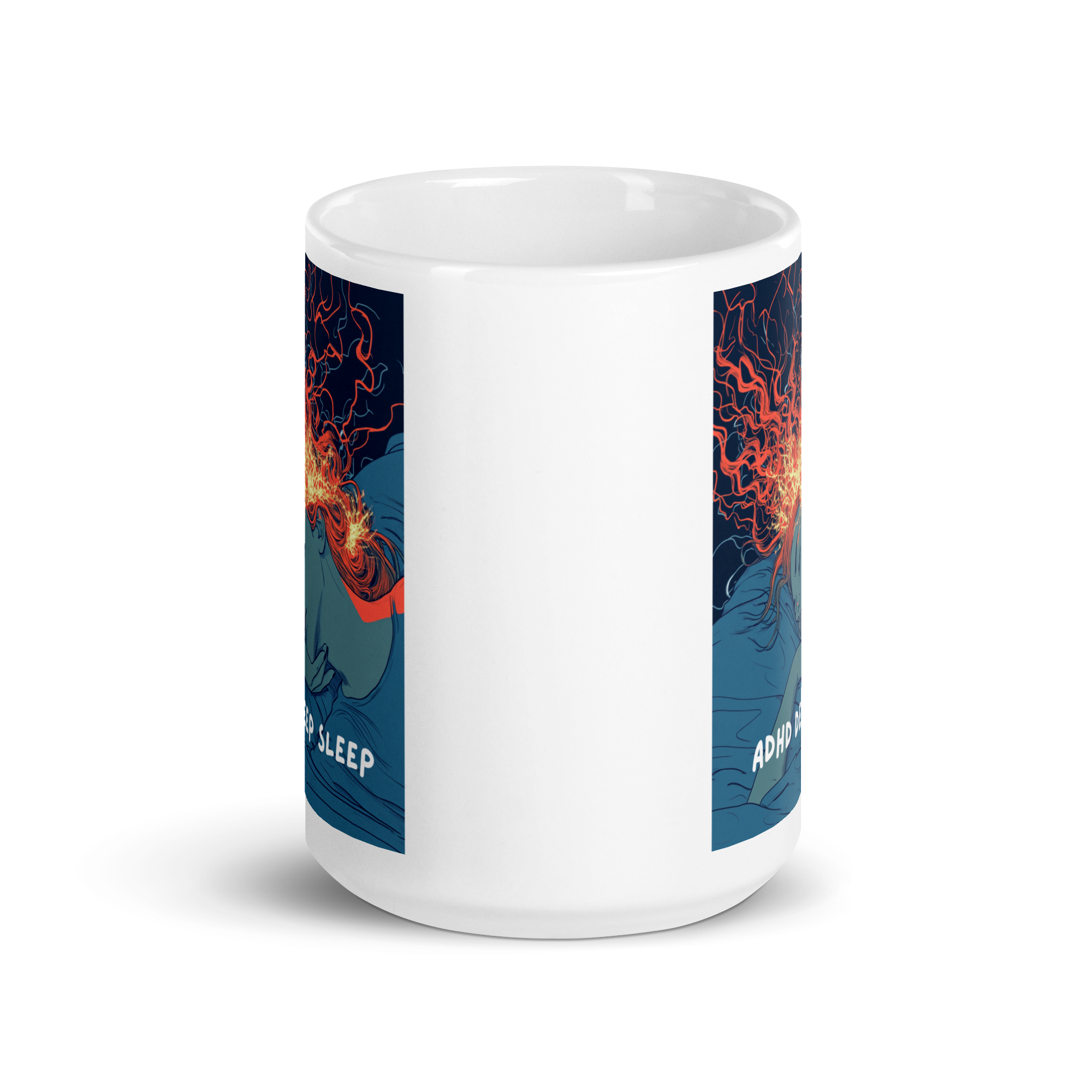 ADHD Deep Sleep | White Glossy Mug | The Neurospicy Store