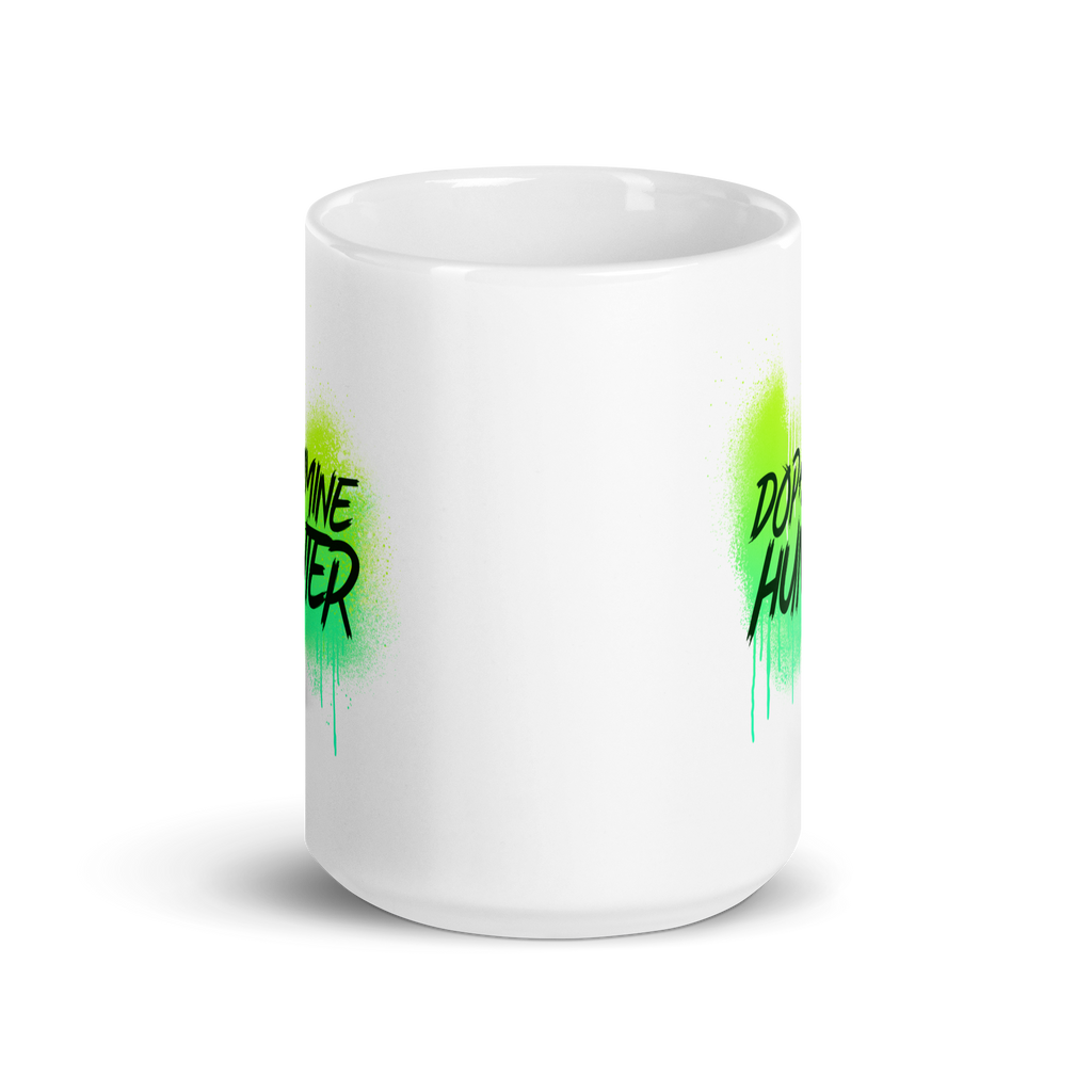 Dopamine Hunter | White Glossy Mug | The Neurospicy Store