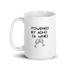 Powered by ADHD (& Wine) | White Glossy Mug | The Neurospicy Store