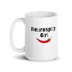 Neurospicy Girl | White Glossy Mug | The Neurospicy Store