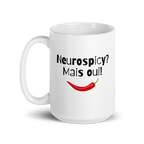Neurospicy? Mais Oui! | White Mug | Neurodivergent Gift? Mais Oui! white-glossy-mug-white-15-oz-handle-on-left-67d849fa079de Kitchen & Dining > Drinkware > Mugs