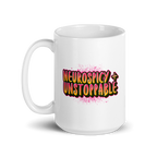 Neurospicy and Unstoppable | White Mug | Neurodivergent Gift white-glossy-mug-white-15-oz-handle-on-left-67d865e899e99 Kitchen & Dining > Drinkware > Mugs