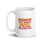 Neurospicy And Wired For Greatness | White Glossy Mug | The Neurospicy Store