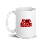 ADHD Rocks! | White Glossy Mug | The Neurospicy Store