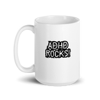 ADHD Rocks! | White Glossy Mug | The Neurospicy Store
