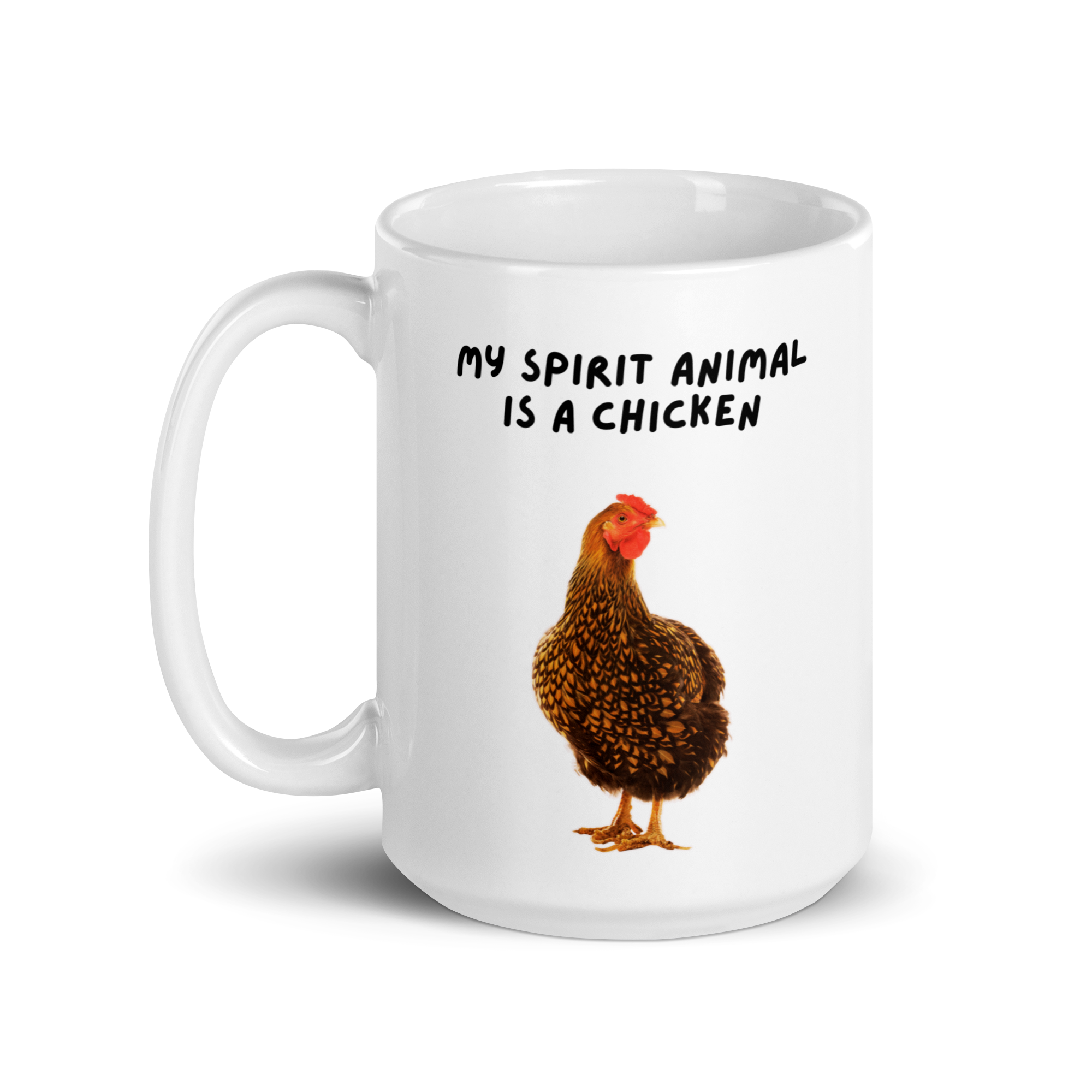 My Spirit Animal Is A Chicken | White Glossy Mug | The Neurospicy Store