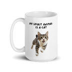 My Spirit Animal Is A Cat | White Glossy Mug | The Neurospicy Store