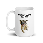 My Spirit Animal Is A Pug | White Glossy Mug | The Neurospicy Store