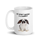 My Spirit Animal Is A Rabbit | White Glossy Mug | The Neurospicy Store