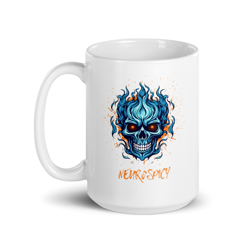 Neuro-Cool | Glossy White Mug | ND Designs with Attitude white-glossy-mug-white-15-oz-handle-on-left-67dc65b0ecd85 Kitchen & Dining > Drinkware > Mugs