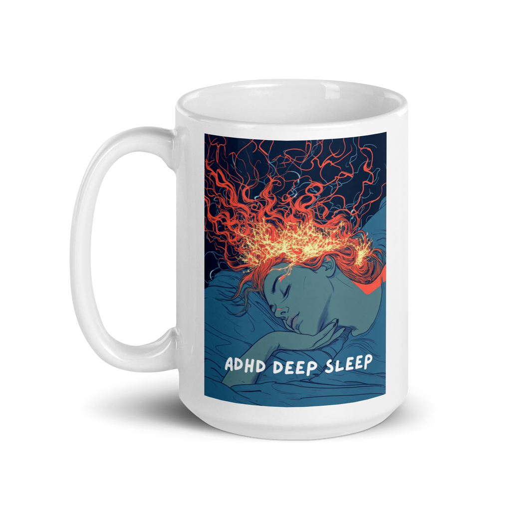 ADHD Deep Sleep | White Glossy Mug | The Neurospicy Store
