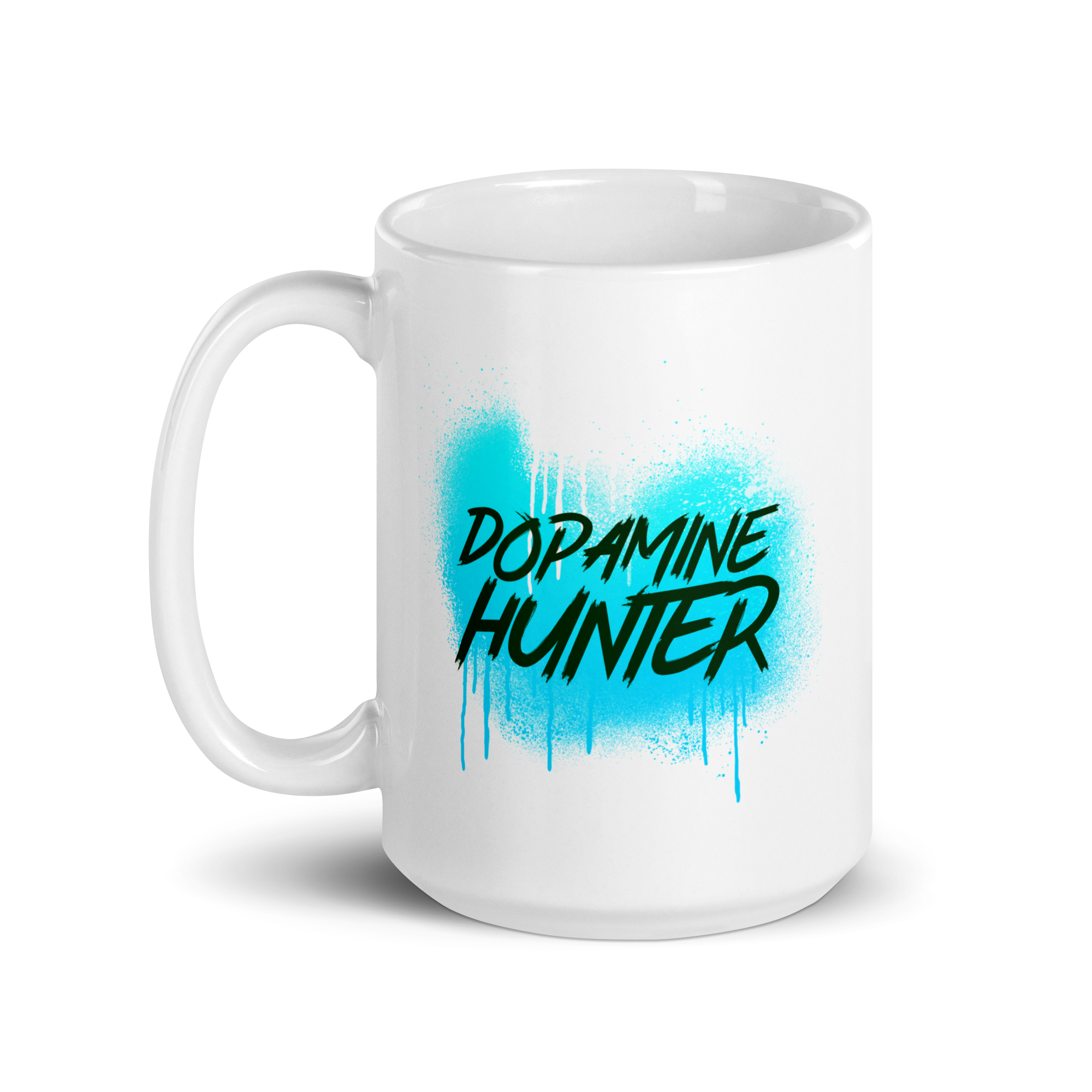 Dopamine Hunter | White Glossy Mug | The Neurospicy Store
