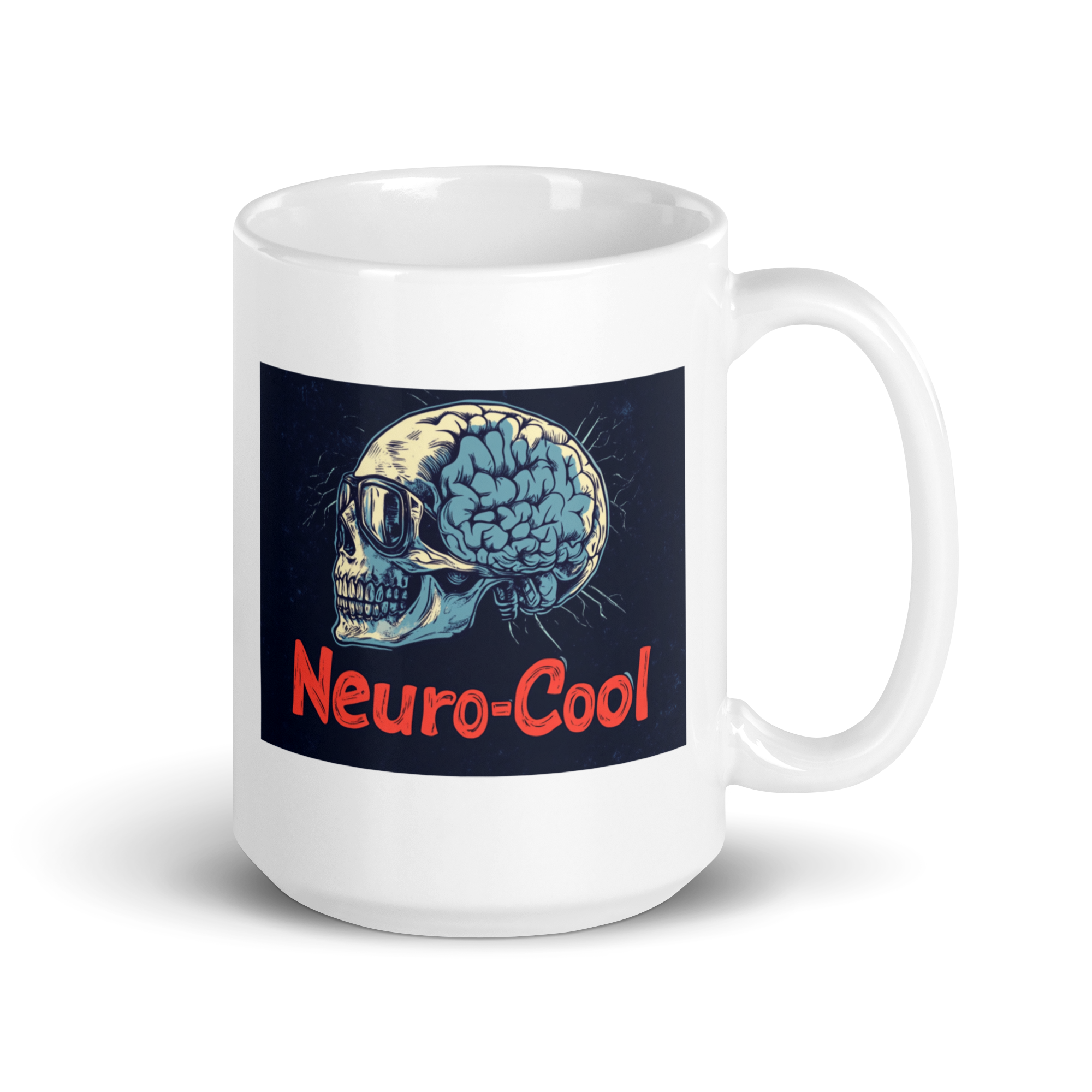 Neuro-Cool | White Glossy Mug | The Neurospicy Store 15 oz