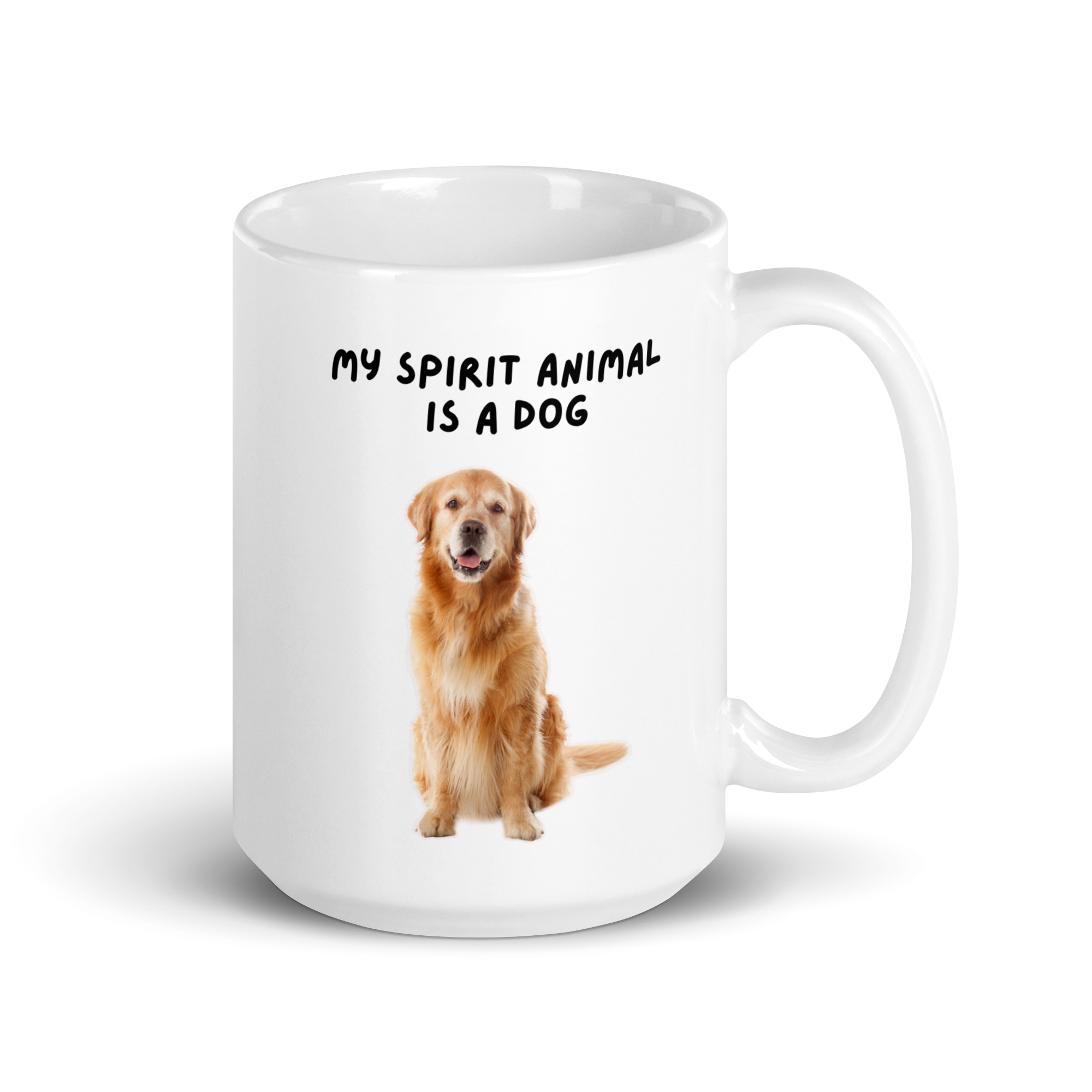 My Spirit Animal Is A Dog | White Glossy Mug | The Neurospicy Store 15 oz