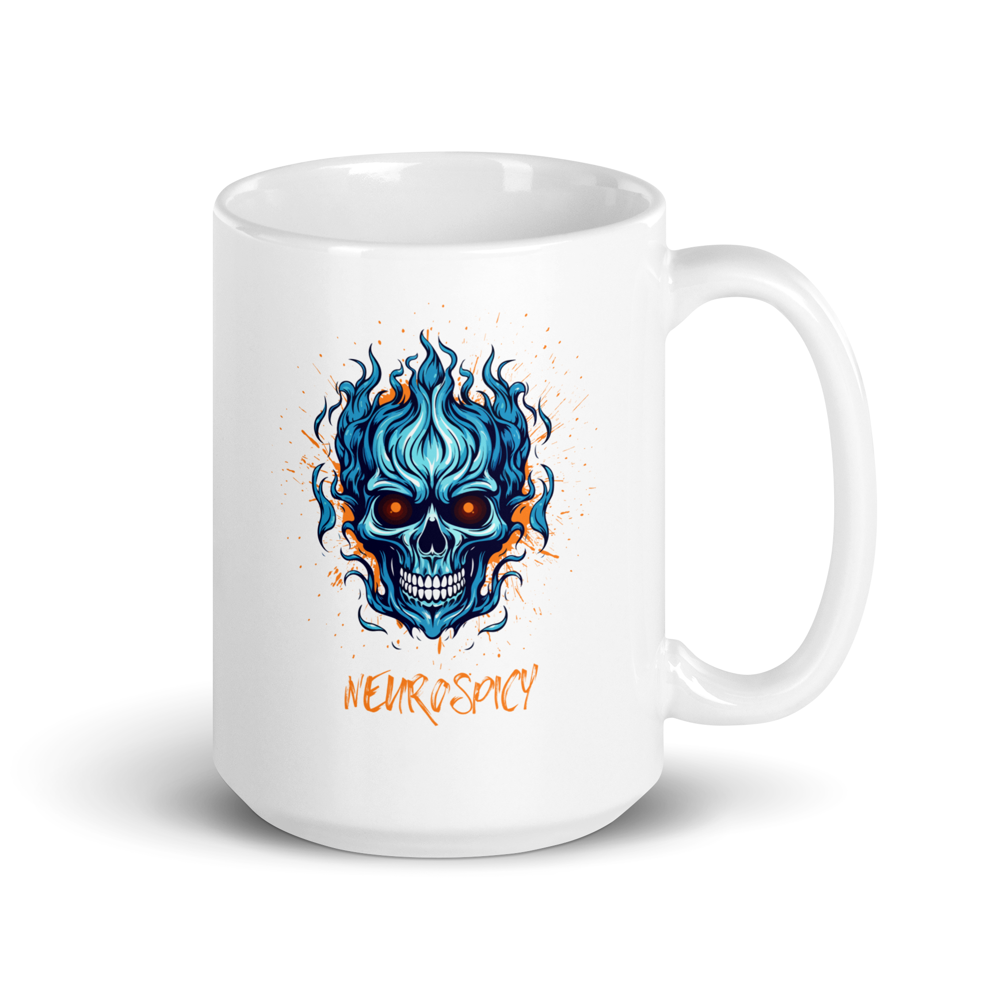 Neurospicy | White Glossy Mug | The Neurospicy Store 15 oz