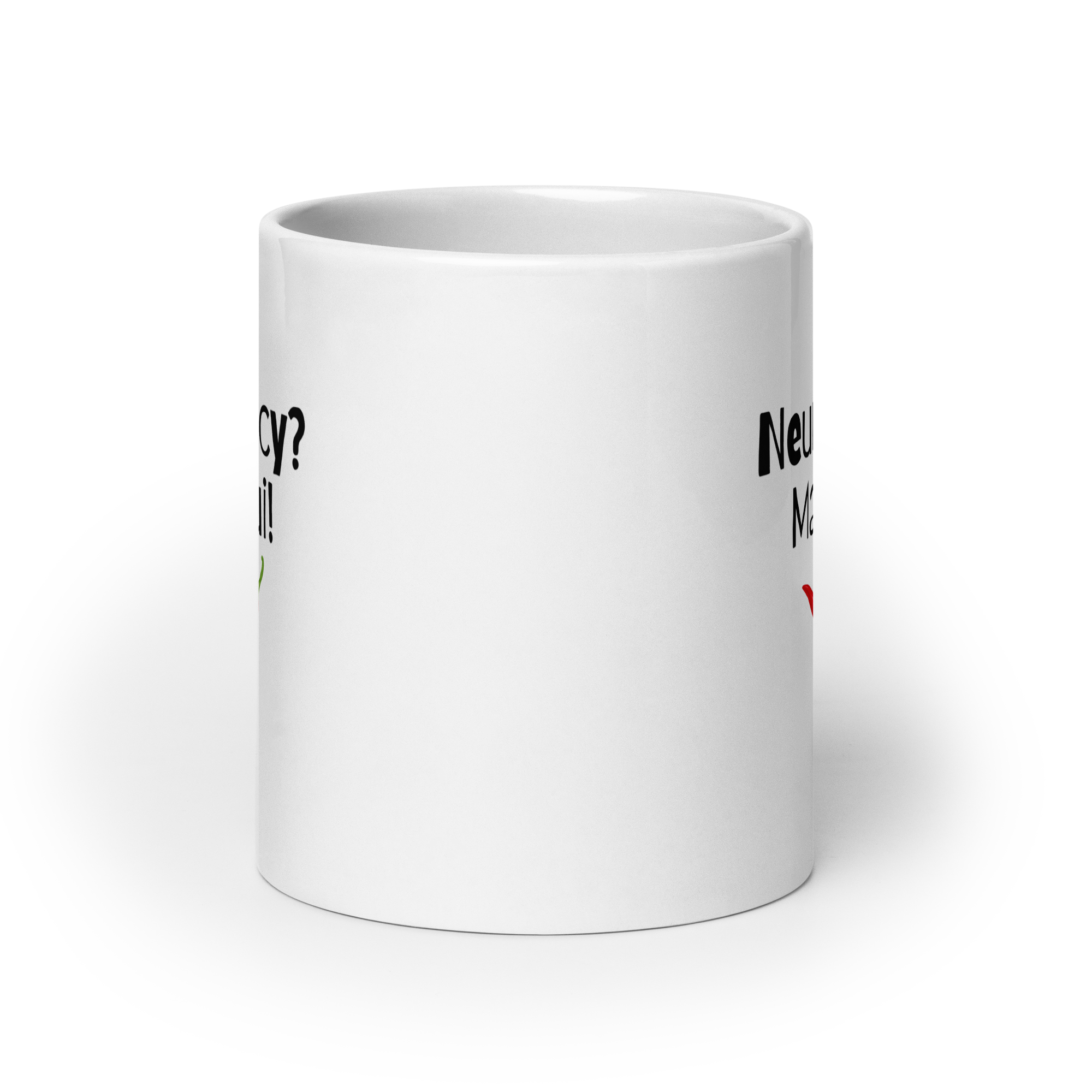 Neurospicy? Mais Oui! | White Mug | Neurodivergent Gift? Mais Oui! white-glossy-mug-white-20-oz-front-view-67d849fa07bb4 Kitchen & Dining > Drinkware > Mugs