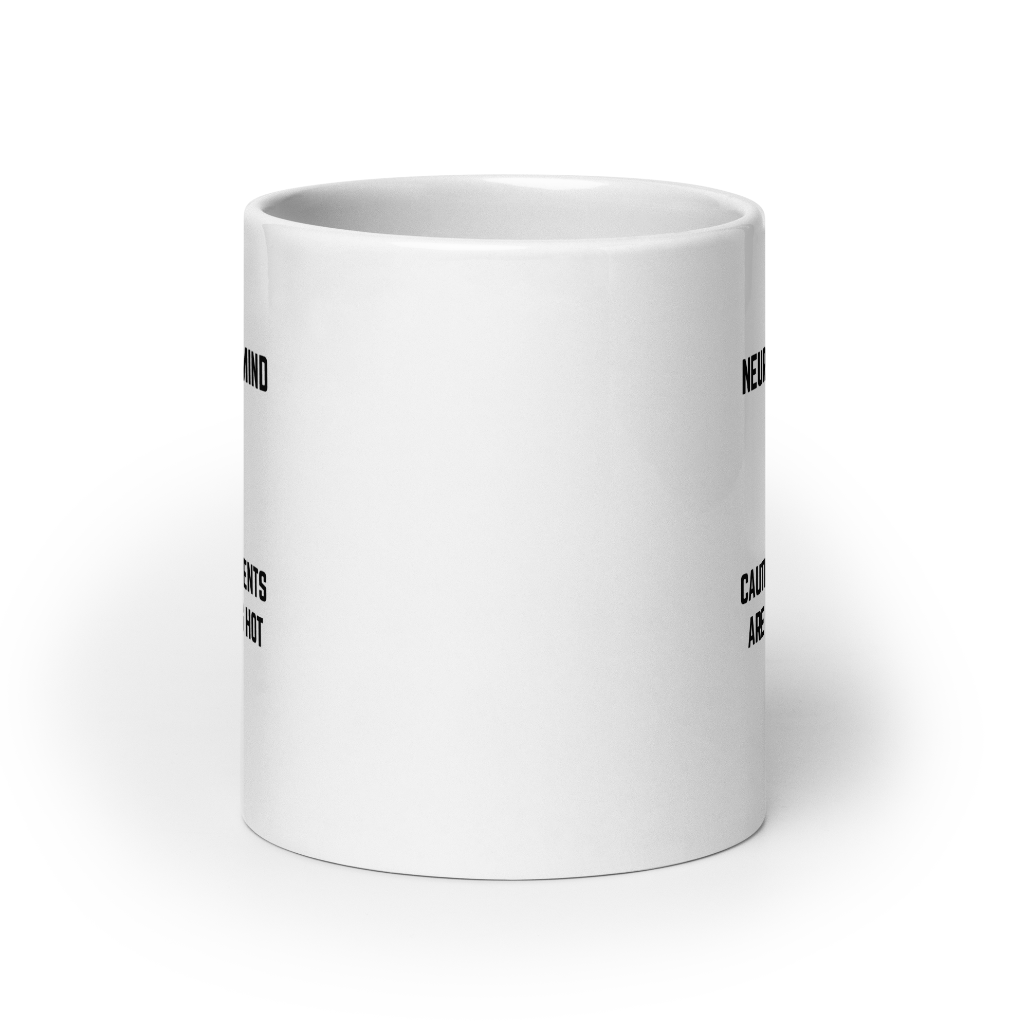 Neurospicy Mind Alert Caution! Contents Are Sizzling Hot | White Glossy Mug | The Neurospicy Store