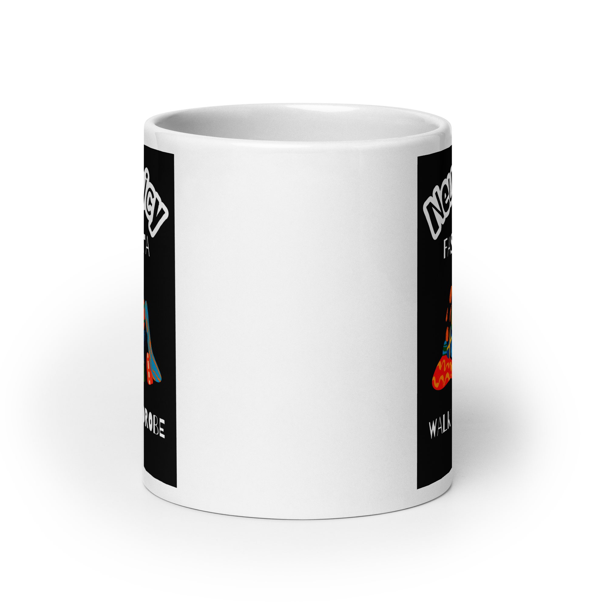 Neurospicy Fashionista Walk In Wardrobe | White Glossy Mug | The Neurospicy Store