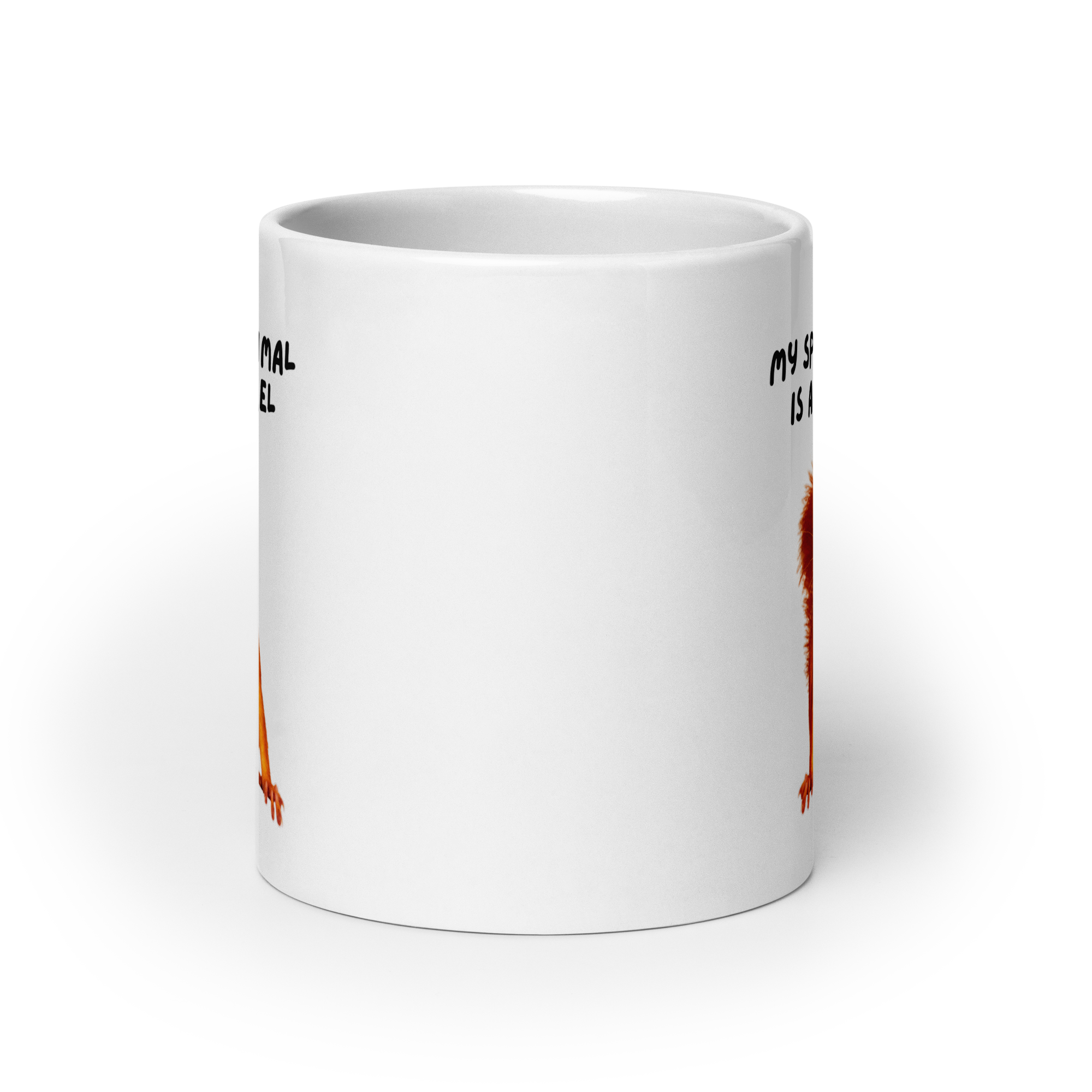 My Spirit Animal is A Squirrel | White Glossy Mug | The Neurospicy Store