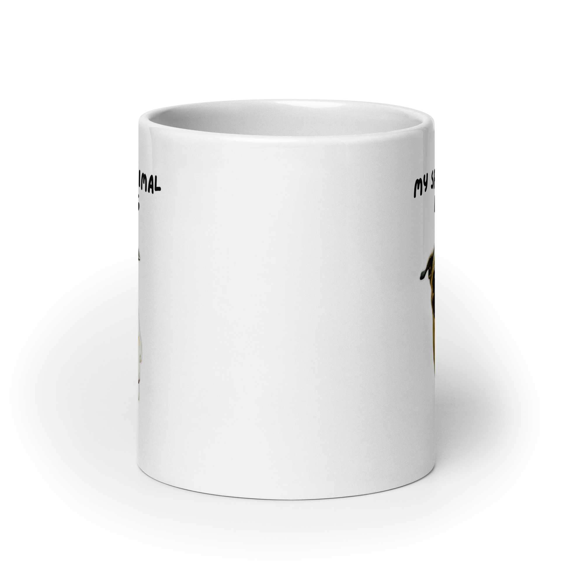 My Spirit Animal Is A Pug | White Glossy Mug | The Neurospicy Store