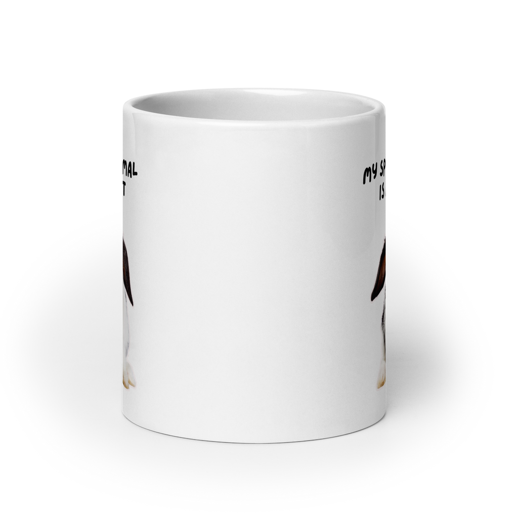 My Spirit Animal Is A Rabbit | White Glossy Mug | The Neurospicy Store