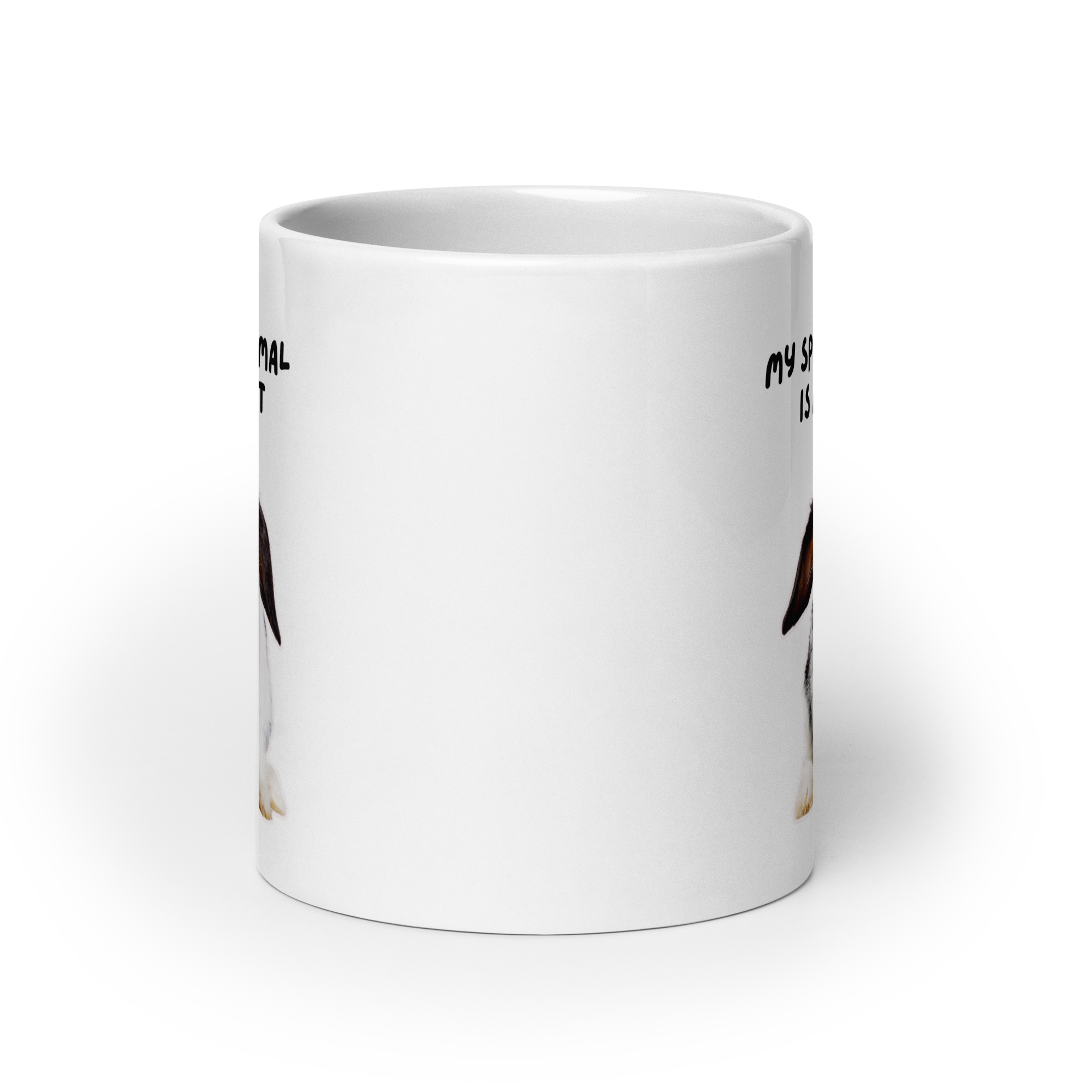 My Spirit Animal Is A Rabbit | White Glossy Mug | The Neurospicy Store