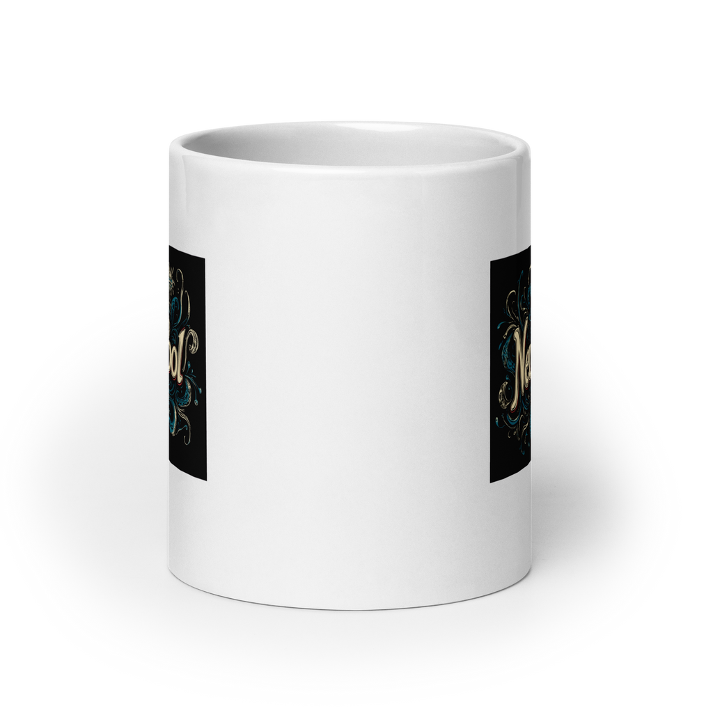 Neuro-Cool Neurodiversity | Glossy White Mug | ND Statements with Attitude white-glossy-mug-white-20-oz-front-view-67dc64d6a4562 Kitchen & Dining > Drinkware > Mugs