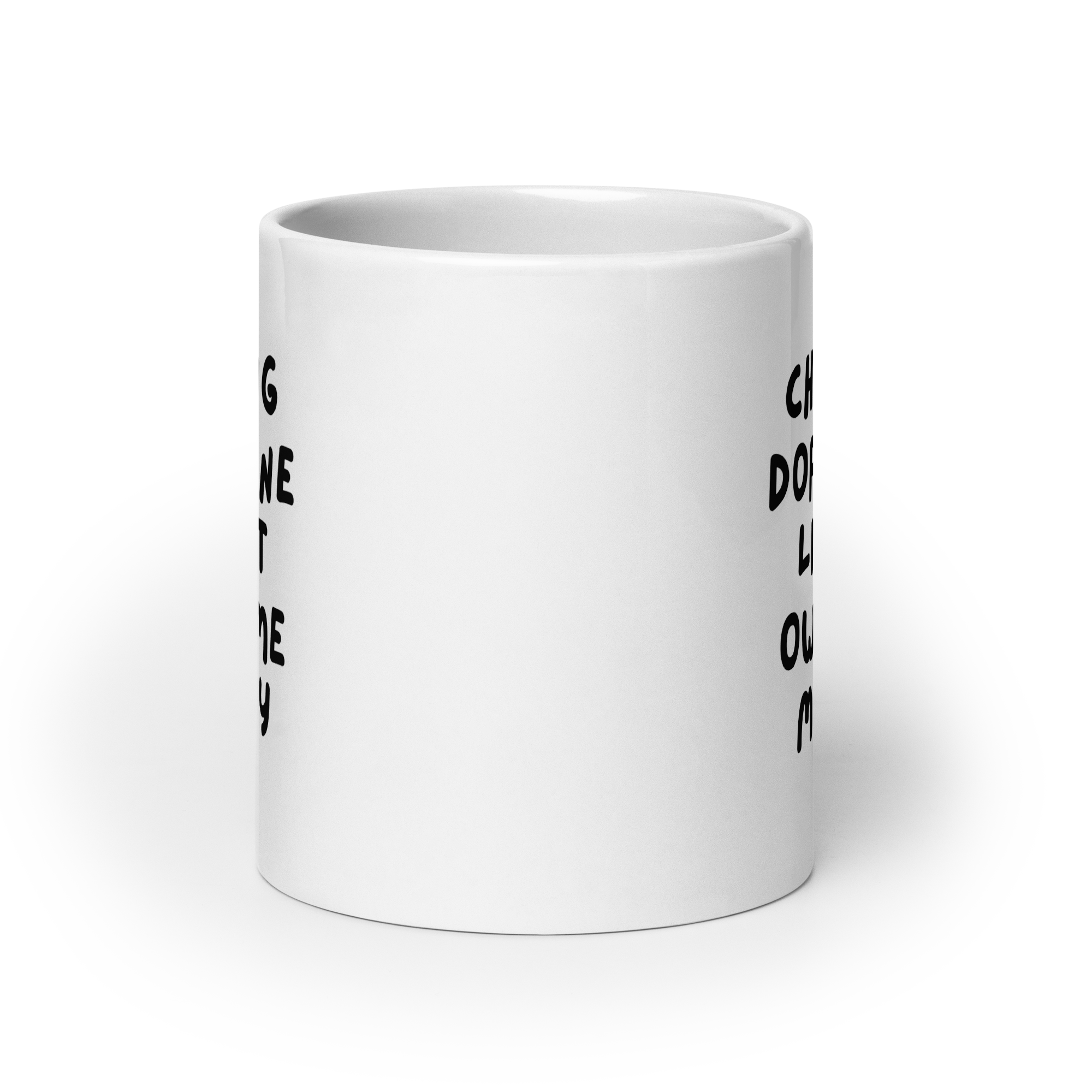 Chasing Dopamine Like It Owes Me Money | White Glossy Mug | The Neurospicy Store