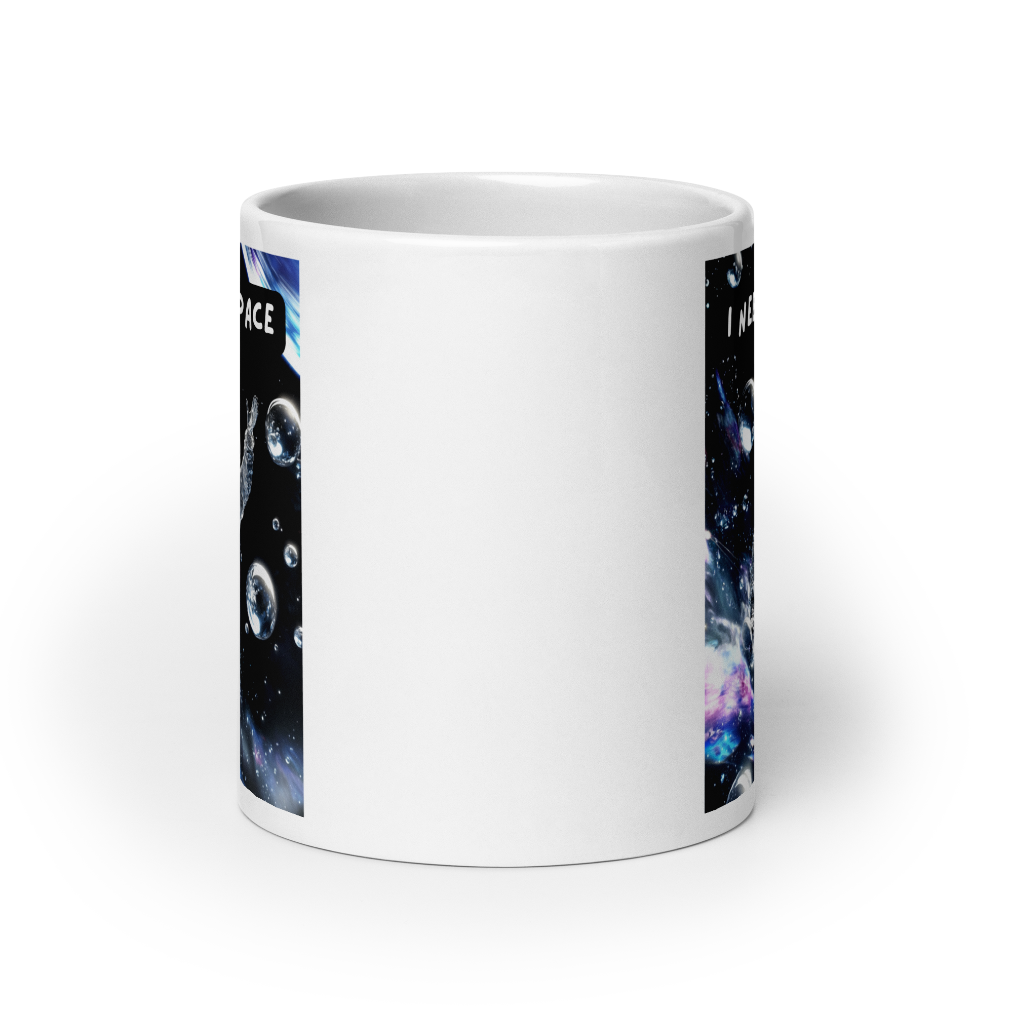 I Need My Space | White Glossy Mug | For Sensory Overload white-glossy-mug-white-20-oz-front-view-67dd55dc146e2 Kitchen & Dining > Drinkware > Mugs