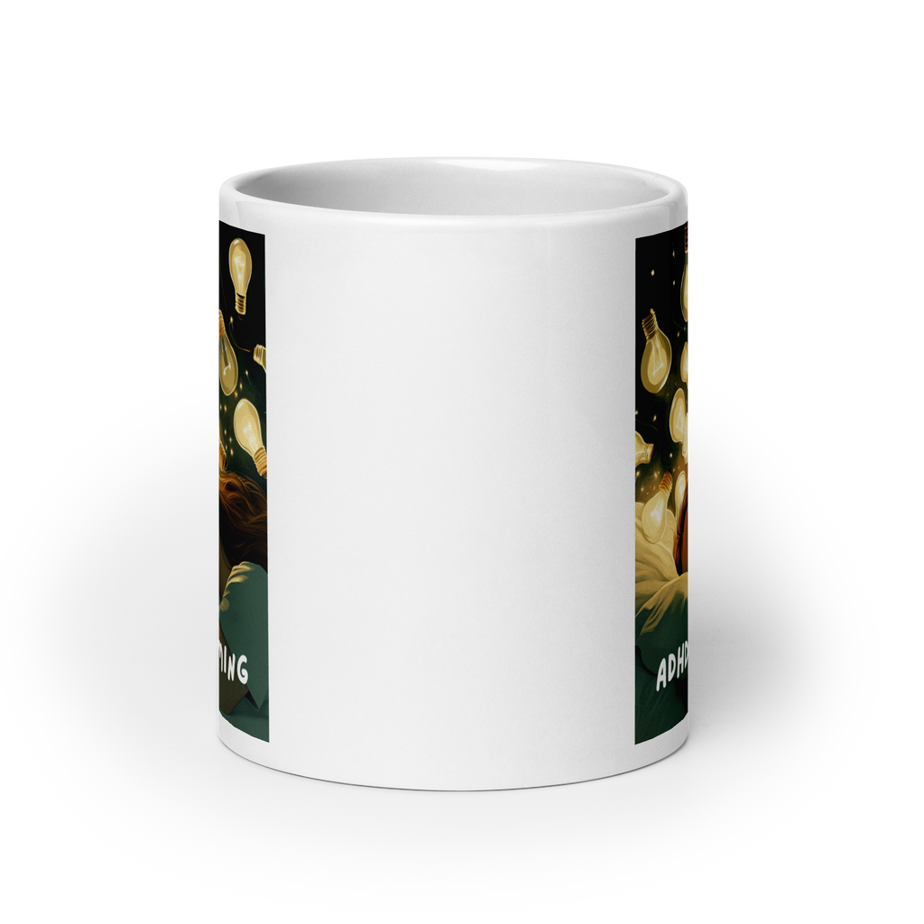 ADHD Dreaming | White Glossy Mug | The Neurospicy Store