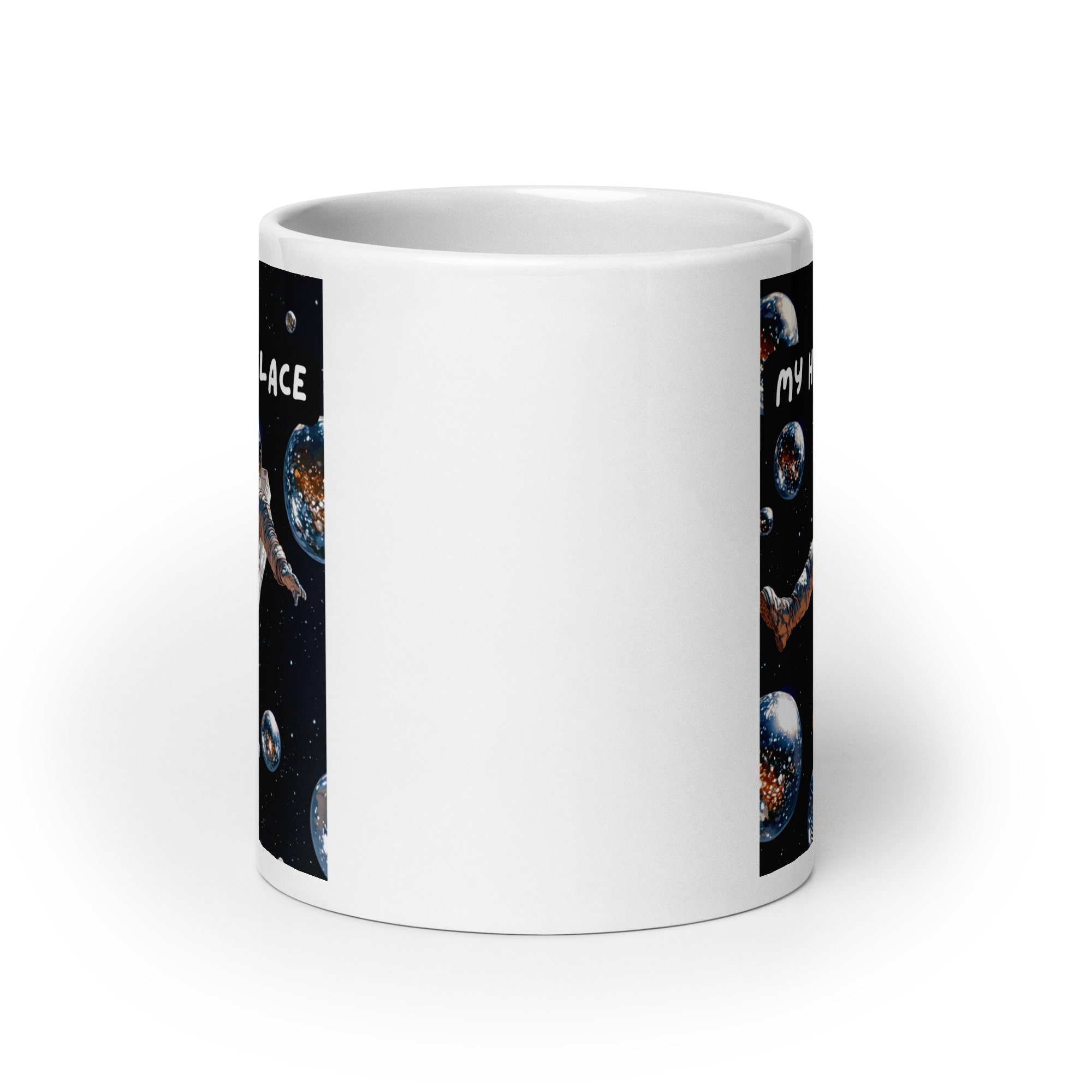 My Happy Place | White Glossy Mug | Celebrate Different white-glossy-mug-white-20-oz-front-view-67dd57cc75d3b Kitchen & Dining > Drinkware > Mugs