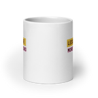 Less Noise More Knowing Mug | White Glossy Mug | Gifts for Neurodivergent Minds white-glossy-mug-white-20-oz-front-view-67dd67bc5e28e Kitchen & Dining > Drinkware > Mugs