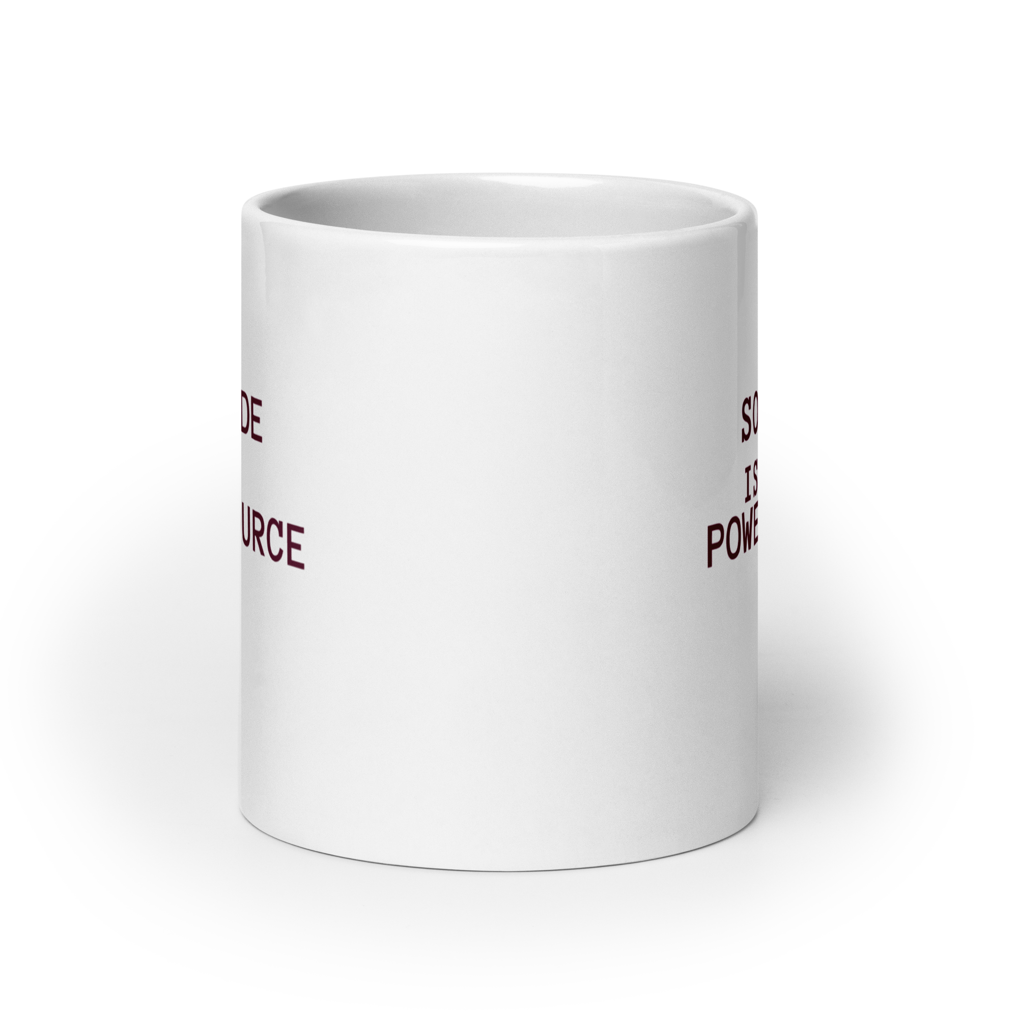 Solitude Is My Power Source | White Glossy Mug | The Neurospicy Store