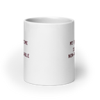 My Quiet Time Is Non-Negotiable | White Glossy Mug | Great Introvert Gift white-glossy-mug-white-20-oz-front-view-67dd74c98cb20 Kitchen & Dining > Drinkware > Mugs