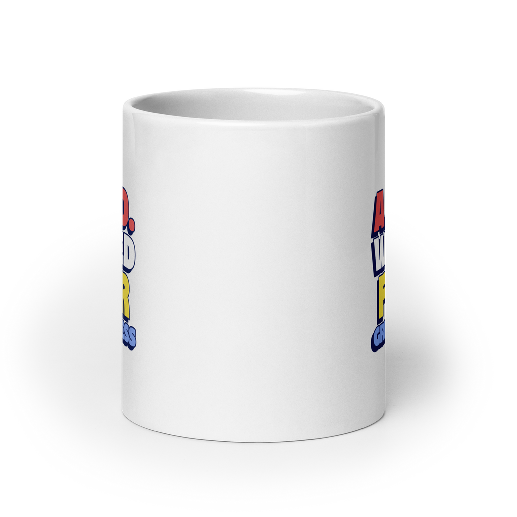 A.D.D. Wired For Greatness | White Glossy Mug | The Neurospicy Store