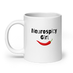 Neurospicy Girl | White Glossy Mug | The Neurospicy Store